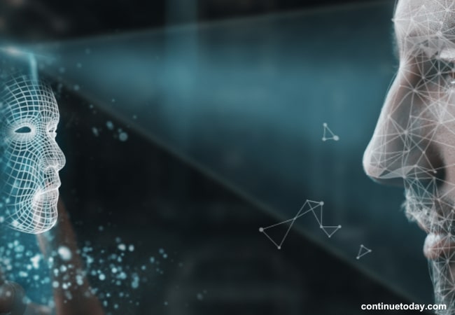 AI recognizing human face