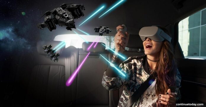 girl using extended reality application