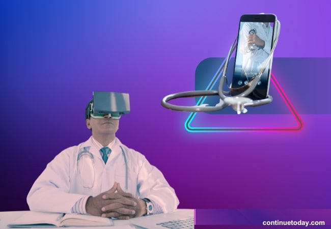 doctor using virtual gears for healthcare  