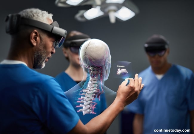 doctors using AR for Medical experiments on patients