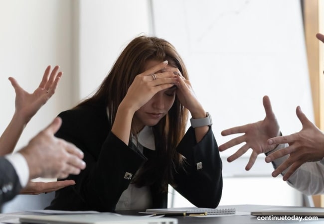 girl depressed with conflict and ambiguity for IoT