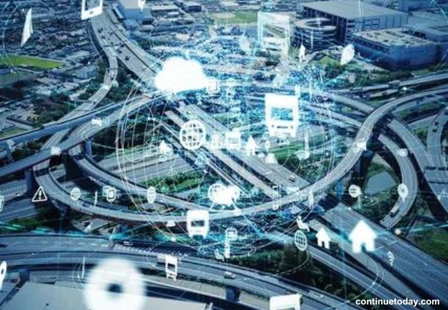 city with IoT facility for Infrastructure